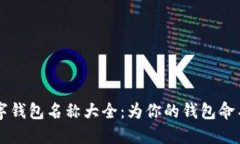 独特创意的数字钱包名称大全：为你的钱包命名